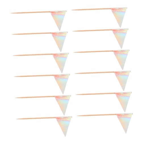 Luxshiny 12 Stück Dreieckige Kuchenflaggen: Dessert-cupcake-topper-picks – Cupcake-topper-stick Für Käseplatten, Party-dessert Und Obstdekorationen in Restaurants Luxshiny 12 Stück Dreieckige Kuchenflaggen: Dessert-cupcake-topper-picks – Cupcake-topper-stick Für Käseplatten, Party-dessert Und Obstdekorationen in Restaurants von Luxshiny