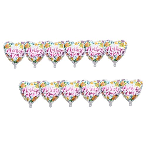 Luxshiny 12 Stück Muttertag Ballons Dekoration Herzförmige Folienballons Pastellfarben für Muttertagsfeiern Innen und Außendekoration Unvergessliche Erinnerungen Luxshiny 12 Stück Muttertag Ballons Dekoration Herzförmige Folienballons Pastellfarben für Muttertagsfeiern Innen und Außendekoration Unvergessliche Erinnerungen von Luxshiny
