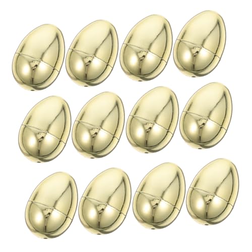 Luxshiny 12 Stück Ostern simulierte goldene Eier Nein Plastikeier dekoratives Osterei Osterkorbfüller Ostereier basteln Mit Eiern gefülltes Osterbaumdekor Osterkugel Jumbo-Eier Luxshiny 12 Stück Ostern simulierte goldene Eier Nein Plastikeier dekoratives Osterei Osterkorbfüller Ostereier basteln Mit Eiern gefülltes Osterbaumdekor Osterkugel Jumbo-Eier von Luxshiny