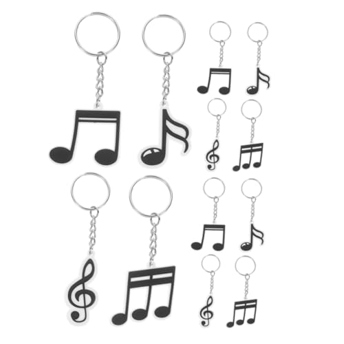 Luxshiny 12 Stück Schlüsselanhänger mit Musiknoten Dekorationen Notizen thematisiert Partymusik favorisieren Gitarrenschlüsselkette Musikalische Gastgeschenke Musiknotenparty PVC Schwarz Luxshiny 12 Stück Schlüsselanhänger mit Musiknoten Dekorationen Notizen thematisiert Partymusik favorisieren Gitarrenschlüsselkette Musikalische Gastgeschenke Musiknotenparty PVC Schwarz von Luxshiny