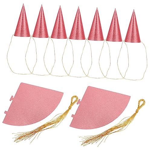 Luxshiny 12 Stück Teiliges Glitzer Triangle Hüte für Geburtstagsfeiern Bunte Partyhüte für Shower und Klassendekorationen für Fröhliche Anlässe Zufällige Farbe von Luxshiny