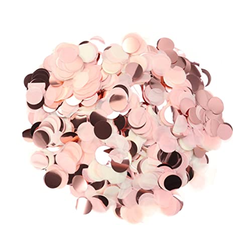 Luxshiny 120g Runde Konfetti Papier Für Hochzeiten Und Feiern Ca Weiß Und Rosa Dekoration Für Romantische Anlässe Tischstreu Und von Luxshiny
