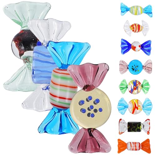 Luxshiny 12Stücke Bunte Süßigkeiten Ornamente Teiliges für Kreative Desktop Dekoration Langlebige Kunstwerke aus Hochwertigem Geschenkidee für Zuhause von Luxshiny