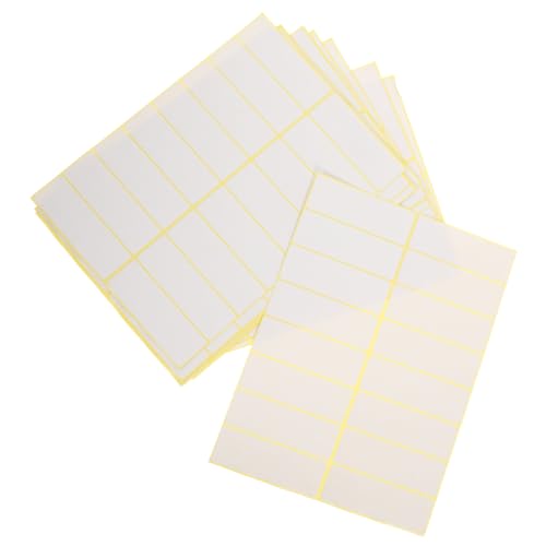 Luxshiny 15Blätter Kleine Etiketten zum Beschriften Leere Preisaufkleber Ablösbare Sticker für Ordnung Preisauszeichnung für Büro Einzelhandel Luxshiny 15Blätter Kleine Etiketten zum Beschriften Leere Preisaufkleber Ablösbare Sticker für Ordnung Preisauszeichnung für Büro Einzelhandel von Luxshiny
