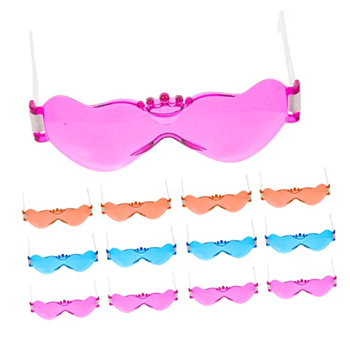 Luxshiny 16 Stück Teiliges Sonnenbrillen Lustige Farbige Sonnenbrillen für Party Zubehör und Foto Requisiten für Unvergessliche Zufällige Farbe von Luxshiny