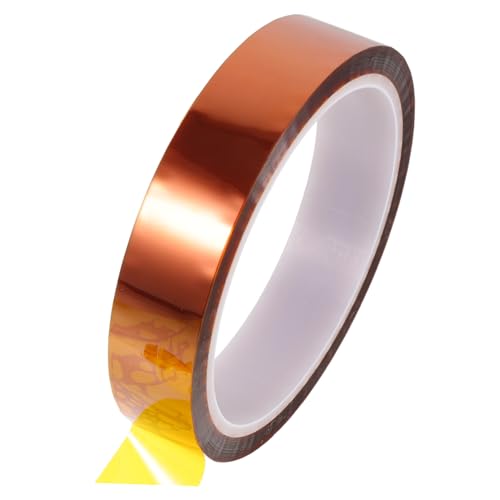 Luxshiny 1Rolle Hochtemperaturbeständiges Klebeband Elektroband für Elektronik Hitzebeständiges Polyimid Stark Haftend Rückstandsfrei für Insulation und Druck Luxshiny 1Rolle Hochtemperaturbeständiges Klebeband Elektroband für Elektronik Hitzebeständiges Polyimid Stark Haftend Rückstandsfrei für Insulation und Druck von Luxshiny