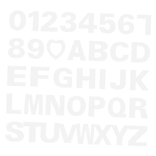 Luxshiny 1Satz Alphabet Kuchen Schablonen Teilig Herzformen DIY Zahlen und Buchstaben und Geruchlos für Geburtstags und Hochzeitstorten von Luxshiny