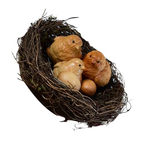 Luxshiny 1satz Kreative Holzfigur Küken Mit Vogelhaus Handgefertigte Deko Aus Echtem Holz Ostern Huhn Ornament Große Und Kleine Figur Mit Nest Für Natur Und Tierliebhaber Luxshiny 1satz Kreative Holzfigur Küken Mit Vogelhaus Handgefertigte Deko Aus Echtem Holz Ostern Huhn Ornament Große Und Kleine Figur Mit Nest Für Natur Und Tierliebhaber von Luxshiny