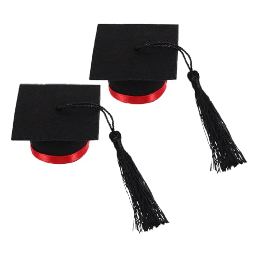 Luxshiny 2 Mini-Abschlusskappen Mit Quaste: Kleine Weinflaschenaufsätze Für Abschlussfeiern Partyzubehör – Rot Luxshiny 2 Mini-Abschlusskappen Mit Quaste: Kleine Weinflaschenaufsätze Für Abschlussfeiern Partyzubehör – Rot von Luxshiny