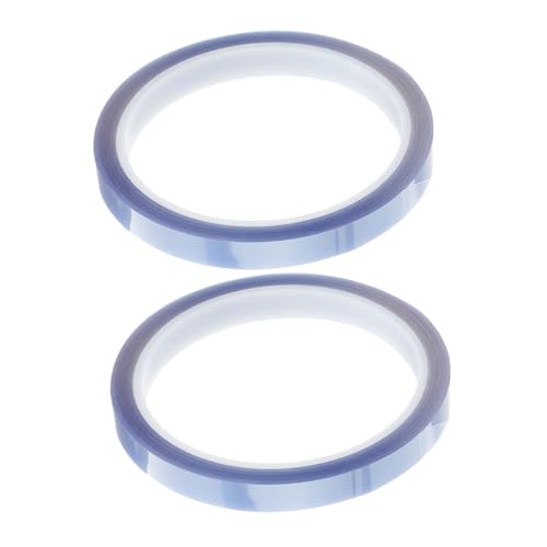 Luxshiny 2 Rollen Hitzebeständiges Klebeband Hochtemperatur Sublimationstransferband für Elektronik Druck Rückstandsfrei Pet Silikonmaterial von Luxshiny