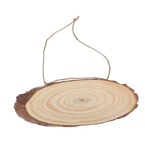 Luxshiny 2 STÜCK Unbehandelte Holzscheiben Oval für DIY Projekte Holzplaketten zum Basteln Breit für Dekoration Türschilder und Kreative Gestaltung von Luxshiny