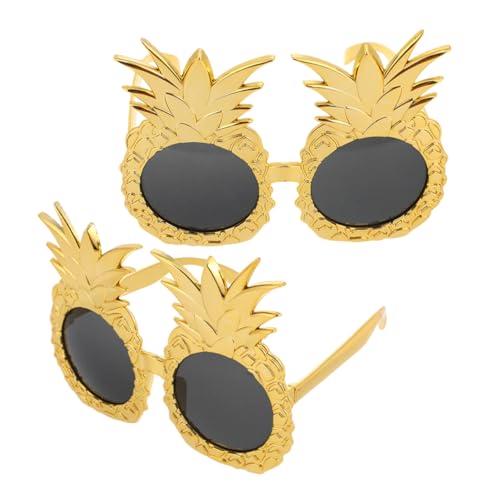 Luxshiny 2 Stück Ananas Gläser Ananas-Partyzubehör lustige Brille lustige sonnenbrille für erwachsene Hawaiianische Luau Party Sonnenbrille Zubehör zum Thema Obst Abs Golden Luxshiny 2 Stück Ananas Gläser Ananas-Partyzubehör lustige Brille lustige sonnenbrille für erwachsene Hawaiianische Luau Party Sonnenbrille Zubehör zum Thema Obst Abs Golden von Luxshiny