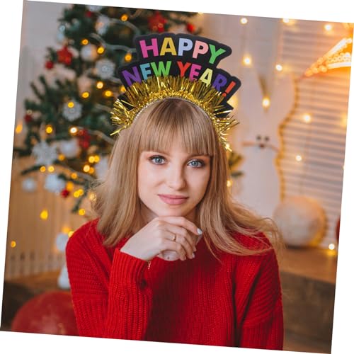 Luxshiny 2 Stück Happy Year Stirnbänder Leichtes Haarschmuck Partyzubehör Silvester Kopfschmuck mit Dekorativen Buchstaben für Damen und Herren Year's Eve Party Luxshiny 2 Stück Happy Year Stirnbänder Leichtes Haarschmuck Partyzubehör Silvester Kopfschmuck mit Dekorativen Buchstaben für Damen und Herren Year's Eve Party von Luxshiny