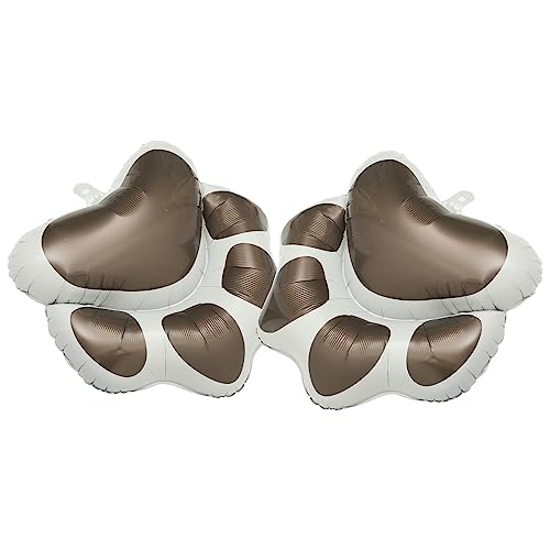 Luxshiny 2 Stück Hundepfoten Folienballons aus Niedliche Partydekoration für Hundebesitzer für Geburtstagsfeiern und Feste im Innen und Außenbereich Langlebig und Reißfest von Luxshiny