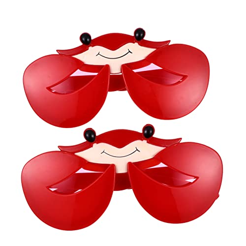 Luxshiny 2 Stück Krabbenförmige Sonnenbrille für Lustige Partys Hawaii Themen Fotorequisiten und Erwachsene Witziges Zubehör für Halloween und Festlichkeiten von Luxshiny