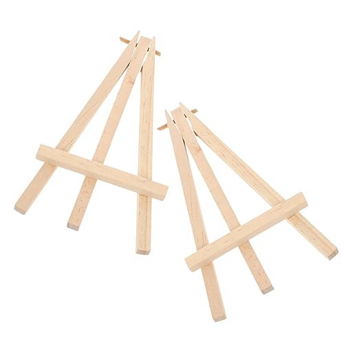 Luxshiny 2 Stück Mini Holz Staffelei Stabiler Tischständer für Karten Fotos Sammlerstücke Faltbares Design Leicht und Tragbar für Zuhause Büro von Luxshiny