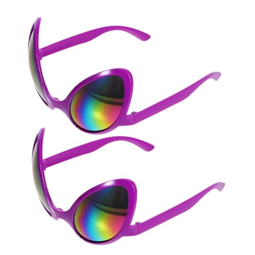 Luxshiny 2 Stück außerirdische Brille Sonnenbrille Zubehör Alien-Brille für Erwachsene Gläser lustige brille für erwachsene außerirdische Dekorationen Alien-Kostüm für Damen Sport Violett Luxshiny 2 Stück außerirdische Brille Sonnenbrille Zubehör Alien-Brille für Erwachsene Gläser lustige brille für erwachsene außerirdische Dekorationen Alien-Kostüm für Damen Sport Violett von Luxshiny