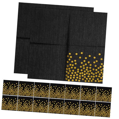 Luxshiny 20 Blatt Heißprägungs Punktservietten Servietten Mit Gold Party Servietten Für Babypartys Zahlen Happy Birthday Party Servietten Erste Papier Cocktailservietten Zellstoff von Luxshiny