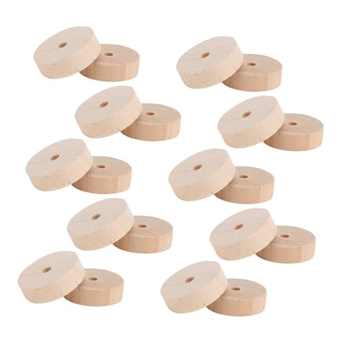 Luxshiny 20 Stück Miniatur Holzräder Unlackierte DIY Holzräder für Kreative Bastelarbeiten Durchmesser für Modellbau und Holzkunstprojekte Luxshiny 20 Stück Miniatur Holzräder Unlackierte DIY Holzräder für Kreative Bastelarbeiten Durchmesser für Modellbau und Holzkunstprojekte von Luxshiny