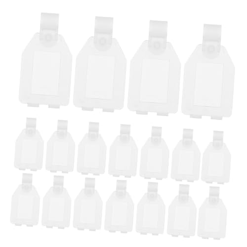 Luxshiny 20Stücke Preisschild Halter aus Transparente Etikettenhalter für Supermärkte und Einkaufszentren für Warenschild Displays Langlebig und Vielseitig von Luxshiny