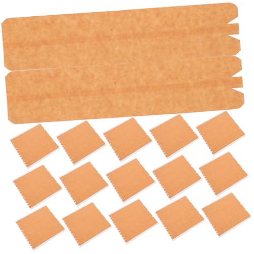 Luxshiny 24 Blatt Kartonverschlussband Versandband, robust Verpackungsband für Pakete Verschlussband für Beutel Beutelverschlussband Scrapbooking -Vorräte Versandklebeband Kraftpapier von Luxshiny