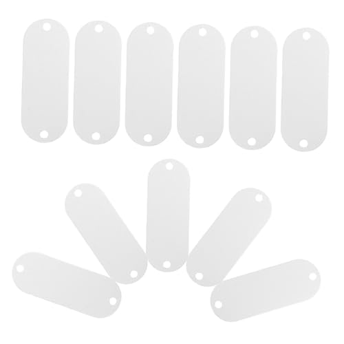 Luxshiny 25 Stück Aluminium Rechteckige Stanzrohlinge für DIY Schmuckherstellung Blanko Anhänger mit Doppel Loch für Gravuren für Etikettierung und Organisation Luxshiny 25 Stück Aluminium Rechteckige Stanzrohlinge für DIY Schmuckherstellung Blanko Anhänger mit Doppel Loch für Gravuren für Etikettierung und Organisation von Luxshiny