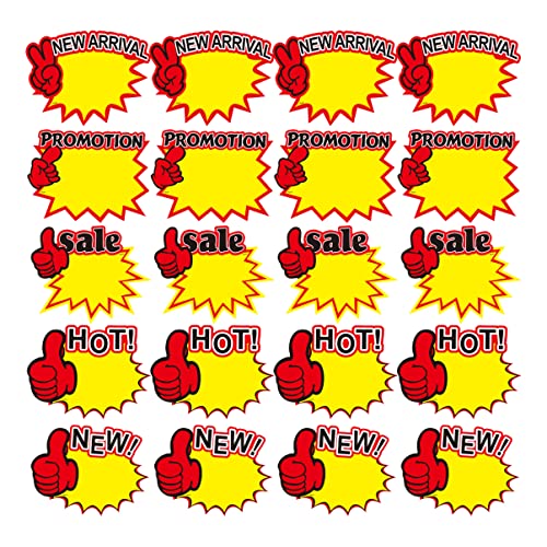 Luxshiny 250Stücke Preisetiketten Burst Paper Schilder für Garagenverkauf Einzelhandel und Gartenverkauf Langlebig und Einfach Beschreibbar für Supermärkte und Luxshiny 250Stücke Preisetiketten Burst Paper Schilder für Garagenverkauf Einzelhandel und Gartenverkauf Langlebig und Einfach Beschreibbar für Supermärkte und von Luxshiny