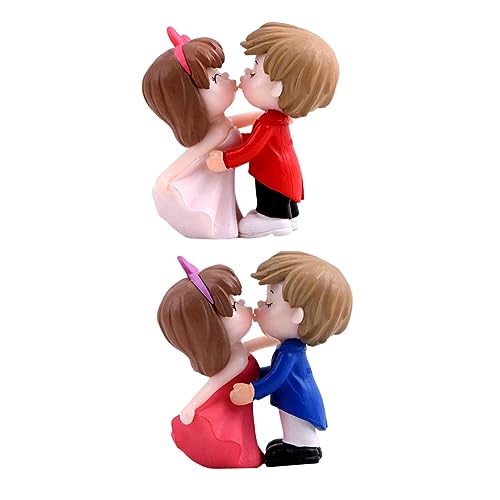 Luxshiny 2Paare Kreative Paarfigur Teiliges aus Kuss Dekorationen für Mikrolandschaften Tischdekoration und Geschenkideen für Hochzeit und Valentinstag Gestaltete Luxshiny 2Paare Kreative Paarfigur Teiliges aus Kuss Dekorationen für Mikrolandschaften Tischdekoration und Geschenkideen für Hochzeit und Valentinstag Gestaltete von Luxshiny