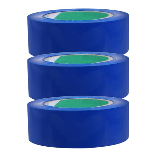 Luxshiny 3 Rollen Blaue Verpackungsfolie Breit und Starkes Klebeband für Versiegeln und Verpacken von Kartons für Umzug und Versand von Luxshiny