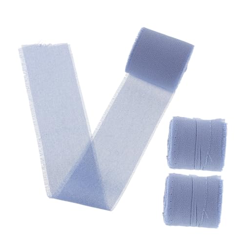 Luxshiny 3 Rollen Schleife Geschenkband Bänder Für Handwerk Band Zum Basteln Hochzeitsband Extra Breites Band Wickelband Geschenkverpackungszubehör Partyband Blue Chiffon Luxshiny 3 Rollen Schleife Geschenkband Bänder Für Handwerk Band Zum Basteln Hochzeitsband Extra Breites Band Wickelband Geschenkverpackungszubehör Partyband Blue Chiffon von Luxshiny