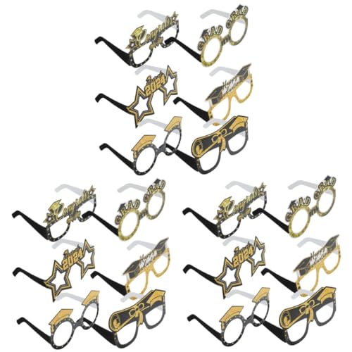 Luxshiny 3 Sätze Abschlussfeier Brillen Lustige Foto Requisiten Für Partybrillen Für Graduierung Kostümpartys Und Familienfeiern Leichte Pappmaterialien Mit Einzigartigem 12 Stück * 3 Luxshiny 3 Sätze Abschlussfeier Brillen Lustige Foto Requisiten Für Partybrillen Für Graduierung Kostümpartys Und Familienfeiern Leichte Pappmaterialien Mit Einzigartigem 12 Stück * 3 von Luxshiny