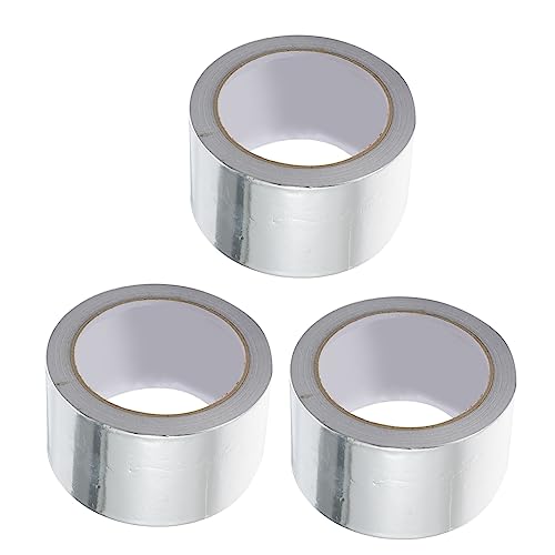Luxshiny 3 Stück Teiliges Aluminiumfolie Klebeband Selbstklebendes Dichtungsband für Rohrisolierung Wasserdichtes Reparaturband für Heimwerker und Industrieanwendungen von Luxshiny
