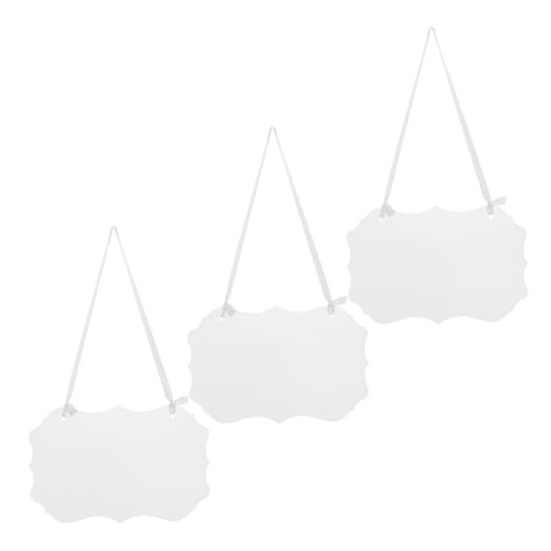 Luxshiny 3 Stück Transparente Acrylreservierungsschilder für Hochzeitsstühle mit Schleifen DIY Unfertige Sitzplatzschilder für Hochzeiten Feiern und Restaurantdekoration von Luxshiny