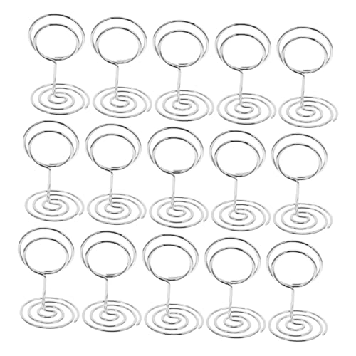 Luxshiny 31 Stück Desktop -Gerät Fotohalter für Tafelaufsätze Menücliphalter Lebensmittelzeichen für die Ernte Memohalter Menü-Memo-Clips Rostfreier Stahl Silver Luxshiny 31 Stück Desktop -Gerät Fotohalter für Tafelaufsätze Menücliphalter Lebensmittelzeichen für die Ernte Memohalter Menü-Memo-Clips Rostfreier Stahl Silver von Luxshiny