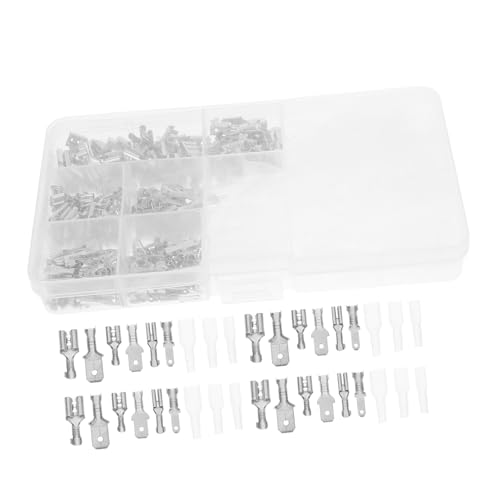 Luxshiny 360 Stück Drahtverbinder Nicht Isolierte Klemmen Kabelverteiler- Isolationsklemme Crimpen Quadratisches Terminal Molex Pin- Stecker Silver Kupfer Luxshiny 360 Stück Drahtverbinder Nicht Isolierte Klemmen Kabelverteiler- Isolationsklemme Crimpen Quadratisches Terminal Molex Pin- Stecker Silver Kupfer von Luxshiny