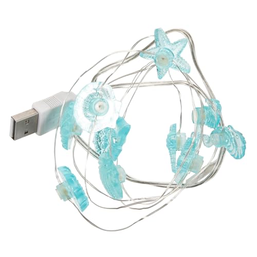 Luxshiny 4 Saiten Lichterkette Ocean Thema mit Warmweißen LED Lichtern USB Betrieben Dekorative Strandlampe für Kinderzimmer Garten und Partys für Gemütliche Luxshiny 4 Saiten Lichterkette Ocean Thema mit Warmweißen LED Lichtern USB Betrieben Dekorative Strandlampe für Kinderzimmer Garten und Partys für Gemütliche von Luxshiny