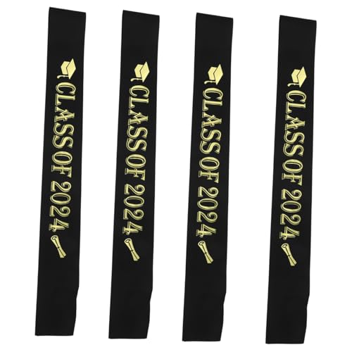 Luxshiny 4 Stück 2024 Gürtel Für Die Abschlussfeier Schultergurt Mit Graduierung Abschlussfoto -requisiten Abschluss Für Sie Cheerleader-schärpen Abschluss-kuchenaufsatz Schleife Tür Satin Luxshiny 4 Stück 2024 Gürtel Für Die Abschlussfeier Schultergurt Mit Graduierung Abschlussfoto -requisiten Abschluss Für Sie Cheerleader-schärpen Abschluss-kuchenaufsatz Schleife Tür Satin von Luxshiny