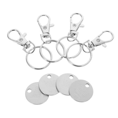 Luxshiny 4 Stück Einkaufswagen Schlüsselanhänger aus Praktischer Einkaufswagen Chip Karabiner Schlüsselring für Müheloses Einkaufen Kompakte und Tragbare Designlösung für Schlüssel und von Luxshiny