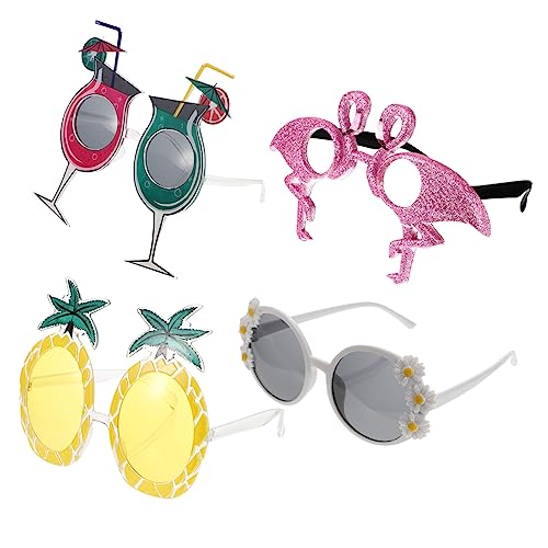 Luxshiny 4 Stück Hawaii Partybrille mit Design Lustige Kostümbrille für Strandfeiern Fotorequisiten und Dekoration Sicher und Hautfreundlich aus Gefertigt Luxshiny 4 Stück Hawaii Partybrille mit Design Lustige Kostümbrille für Strandfeiern Fotorequisiten und Dekoration Sicher und Hautfreundlich aus Gefertigt von Luxshiny