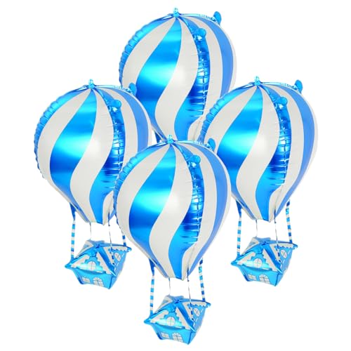 Luxshiny 4stücke Heißluftballon Folienballons Einfache Inflation Für Geburtstagsfeiern Hochzeiten Und Festlichkeiten Einzigartige Dekoration Für Besondere Anlässe von Luxshiny