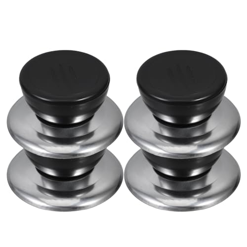 Luxshiny 4 Stück Perlenkappe kompakte Topfdeckelgriffe Topfgriffe Austausch des Topfdeckelgriffs Topfversorgung Pfannenknöpfe Pfannenersatz Deckelgriff Topfknopf Topfdeckelknopf Plastik von Luxshiny
