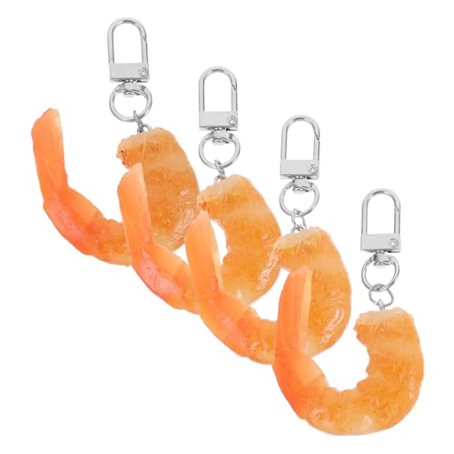 Luxshiny 4 Stück Realistische Garnelen Schlüsselanhänger Imitation Lebensmittel Charms für Taschen Schlüssel Kreative Party Material Vielseitig Einsetzbar Luxshiny 4 Stück Realistische Garnelen Schlüsselanhänger Imitation Lebensmittel Charms für Taschen Schlüssel Kreative Party Material Vielseitig Einsetzbar von Luxshiny