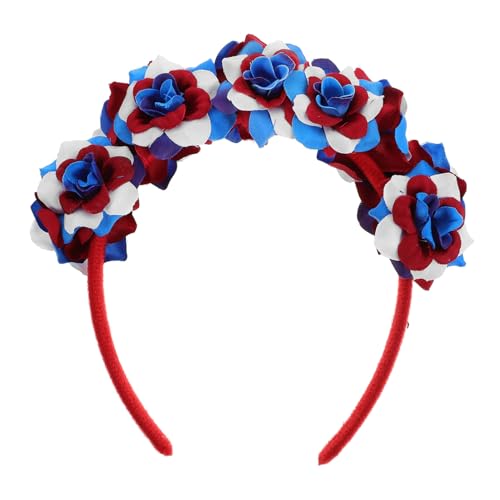 Luxshiny 4. Juli Stirnbänder Patriotische Kinder-Haarband Damen-Kopfbedeckung Amerikanische Flagge Haar-Accessoires Amerikanische Unabhängigkeitstag-Haarbänder Urlaub Partyzubehör Kostüm von Luxshiny