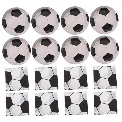 Luxshiny 40 Stück Teiliges Fußball Partygeschirr Set Papierteller Servietten für Fußballfeiern Geburtstagsparty Sportveranstaltungen Stilvolles Design für Unvergessliche Erlebnisse Luxshiny 40 Stück Teiliges Fußball Partygeschirr Set Papierteller Servietten für Fußballfeiern Geburtstagsparty Sportveranstaltungen Stilvolles Design für Unvergessliche Erlebnisse von Luxshiny