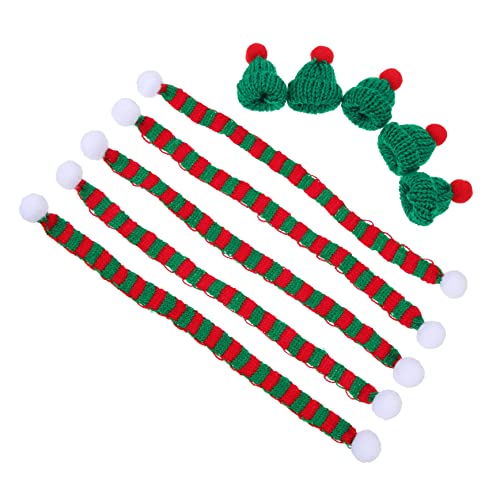 Luxshiny 5 Sätze Weihnachts Mini Mützen und Schals aus Dekorative Weinflaschenhüllen für Party und Festliche Flaschenüberzüge für Kreative Weihnachtsdeko Teiliges Set Luxshiny 5 Sätze Weihnachts Mini Mützen und Schals aus Dekorative Weinflaschenhüllen für Party und Festliche Flaschenüberzüge für Kreative Weihnachtsdeko Teiliges Set von Luxshiny