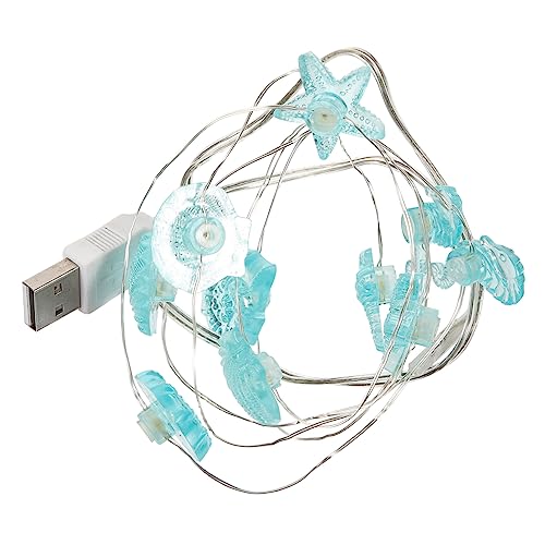 Luxshiny 5 Saiten Lichterkette Dekorative Lichter für Schlafzimmer und Partys Warmlicht Leds USB Betrieben für Garten und Innenräume Meerestiere Design Luxshiny 5 Saiten Lichterkette Dekorative Lichter für Schlafzimmer und Partys Warmlicht Leds USB Betrieben für Garten und Innenräume Meerestiere Design von Luxshiny