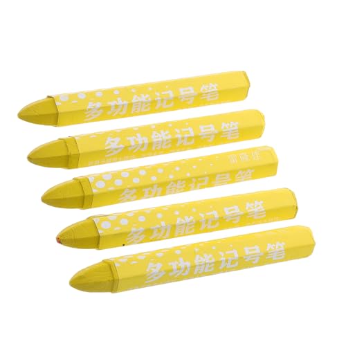Luxshiny 5 Stck. Reifenmarkierung weiße Buntstifte Reifenmarker Pinselmarker Holzstift Reifenlackstift brennender Filzstift Buntstifte aus Tonpapier Buntstiftholz Reifenkreide Wachs Gelb Luxshiny 5 Stck. Reifenmarkierung weiße Buntstifte Reifenmarker Pinselmarker Holzstift Reifenlackstift brennender Filzstift Buntstifte aus Tonpapier Buntstiftholz Reifenkreide Wachs Gelb von Luxshiny
