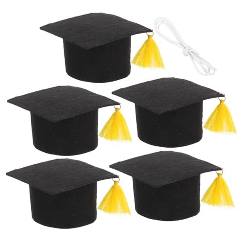 Luxshiny 5 Stück Mini Abschlusshüte Kleine Graduierungskappen Bachelor Hüte Kuchendeckel Kleine Bachelor Kappe Foto Requisiten Für Flaschenparty College Kindergarten Luxshiny 5 Stück Mini Abschlusshüte Kleine Graduierungskappen Bachelor Hüte Kuchendeckel Kleine Bachelor Kappe Foto Requisiten Für Flaschenparty College Kindergarten von Luxshiny
