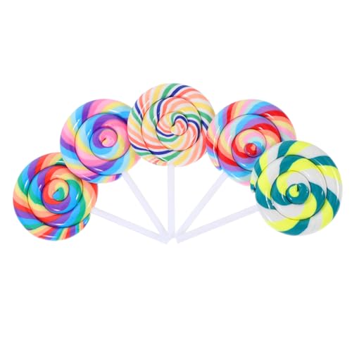 Luxshiny 5 Stück Simulierte weiche Keramiklollipop gefälschte Süßigkeiten Lutscher Charme Lutscher gefälschte Lutscherverzierung Lutscher aus Polymerton Polymer-Ton Luxshiny 5 Stück Simulierte weiche Keramiklollipop gefälschte Süßigkeiten Lutscher Charme Lutscher gefälschte Lutscherverzierung Lutscher aus Polymerton Polymer-Ton von Luxshiny