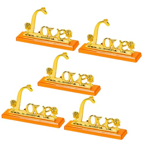 Luxshiny 5 Stück Teiliges aus Goldfolie Love Tischdeko Kreative Desktop Dekoration für Büroräume Stilvolle und Tischornamente zur Verschönerung von Wohnräumen Luxshiny 5 Stück Teiliges aus Goldfolie Love Tischdeko Kreative Desktop Dekoration für Büroräume Stilvolle und Tischornamente zur Verschönerung von Wohnräumen von Luxshiny